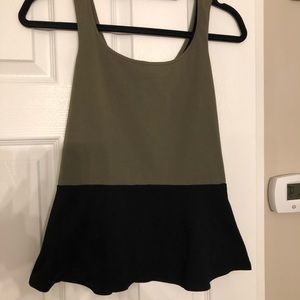 Never worn!  Color block Peplum top